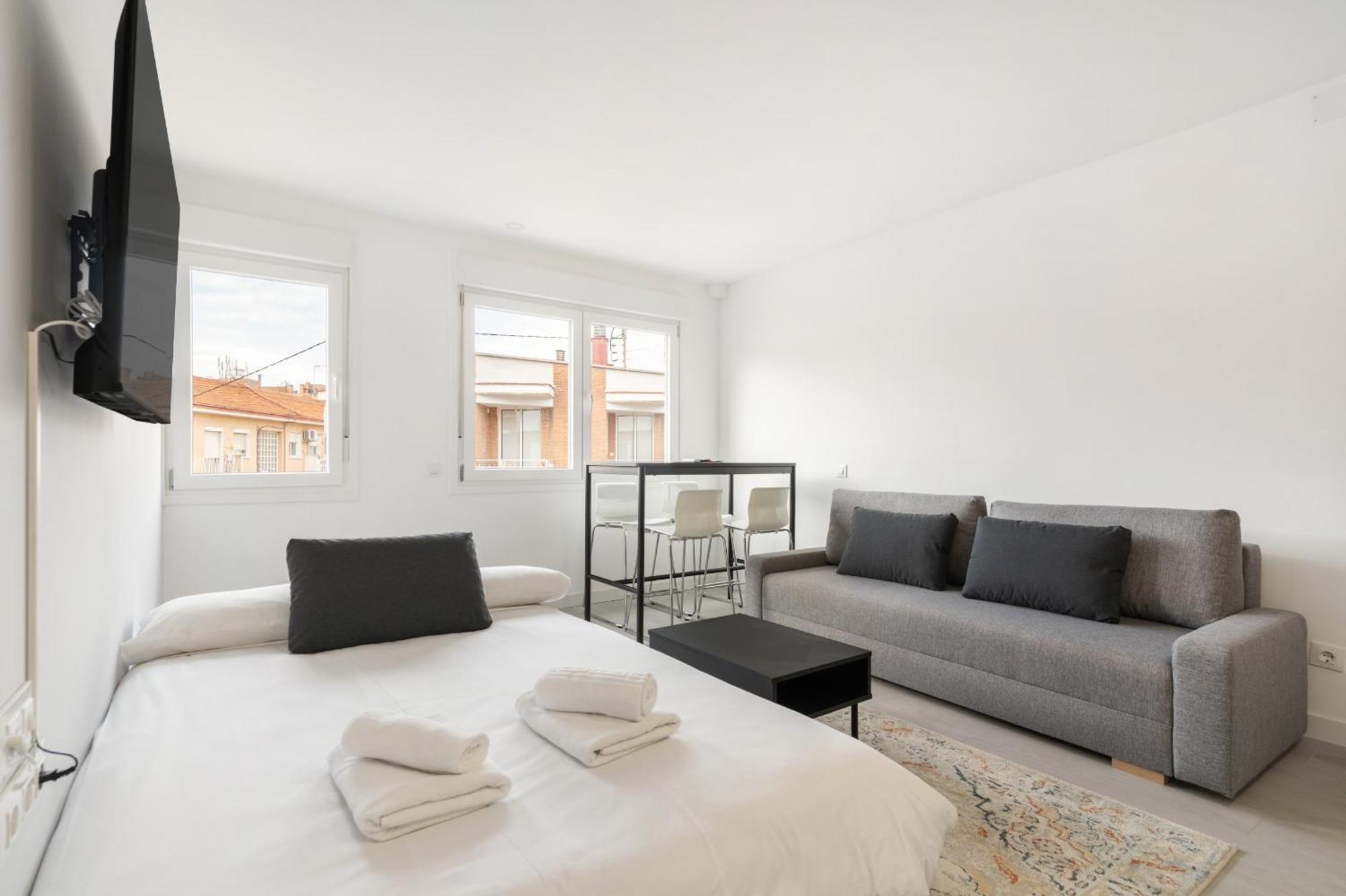 Madrid Riverside Studios Con Parking Incluido Alquiler Temporal Kültér fotó
